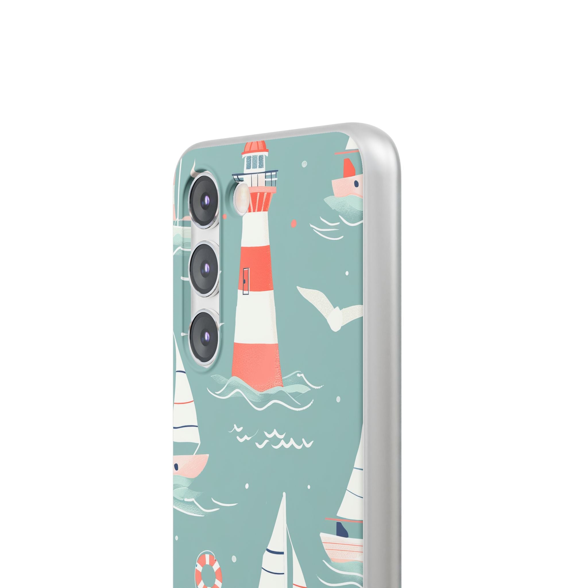 Lighthouse Nautical Charm - Flexi Samsung S23 Phone Case