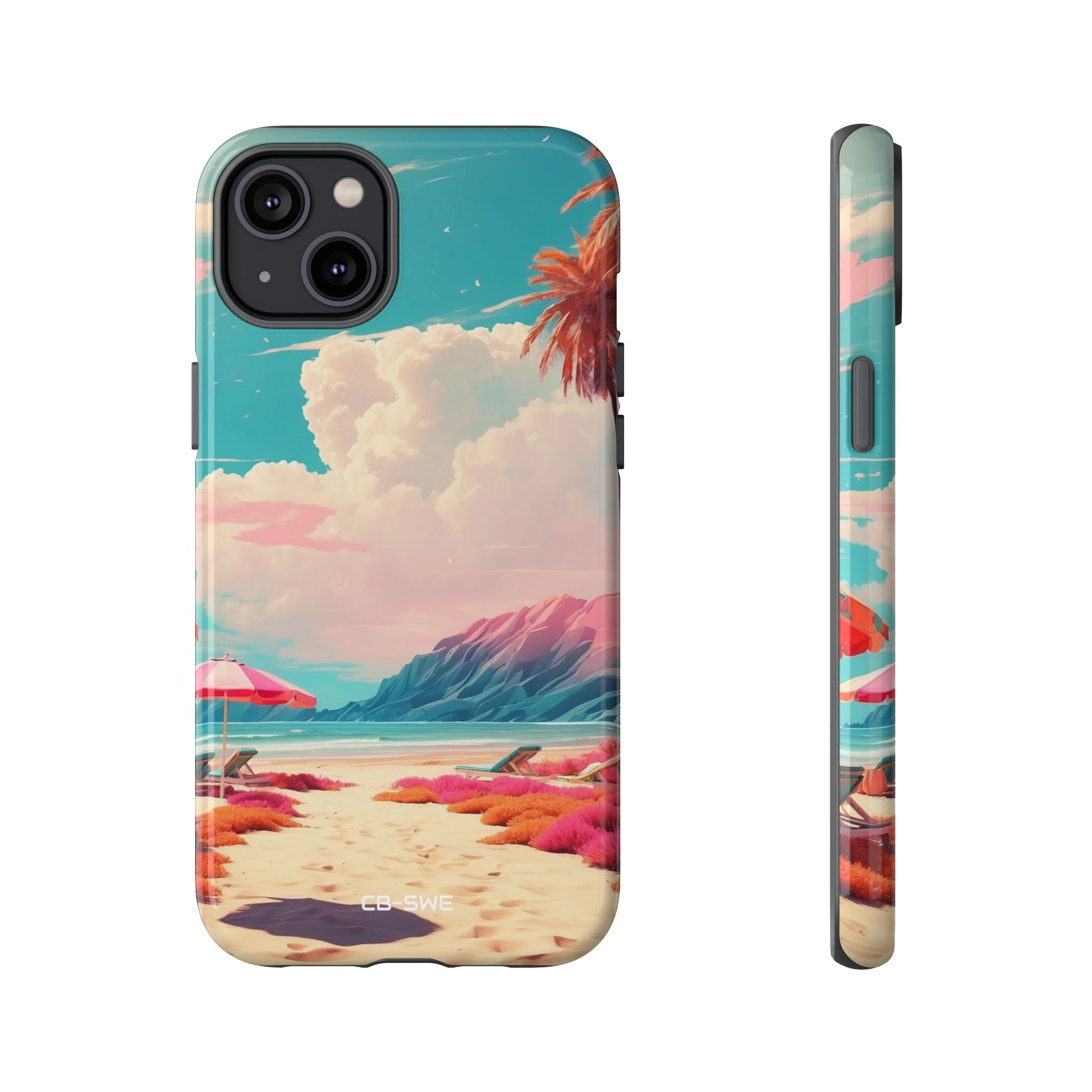 Vibrant Umbrellas Stand - iPhone Case