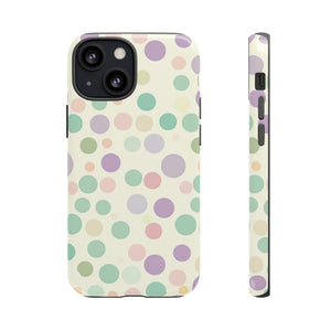 Polka Dot Pastel Harmony - Protective Phone Case