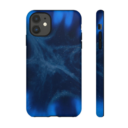 Blue Space Ink Art iPhone Case (Protective) iPhone 11 Matte Phone Case