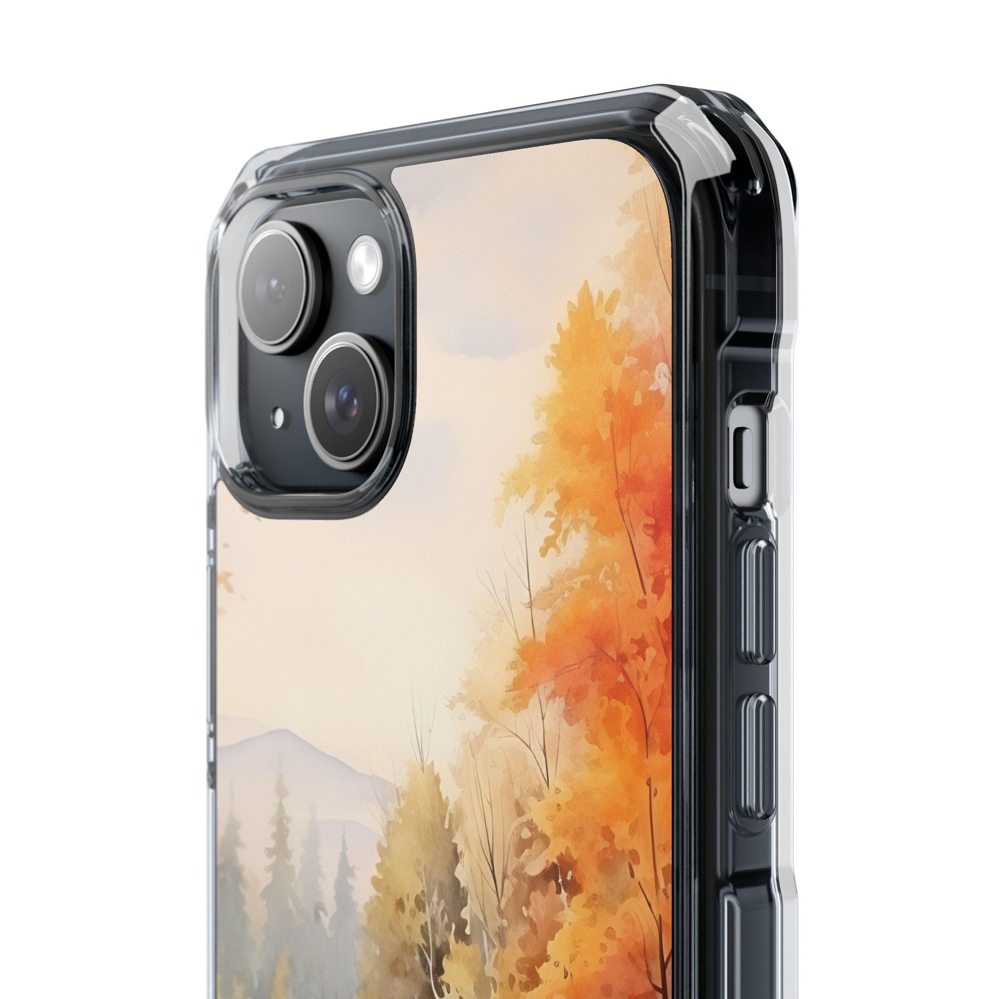 Golden Leaves Drift iPhone Case - Impact