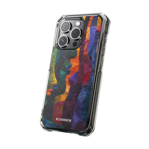 Interwoven Vibrance - Phone Case for iPhone (Clear Impact - Magnetic)