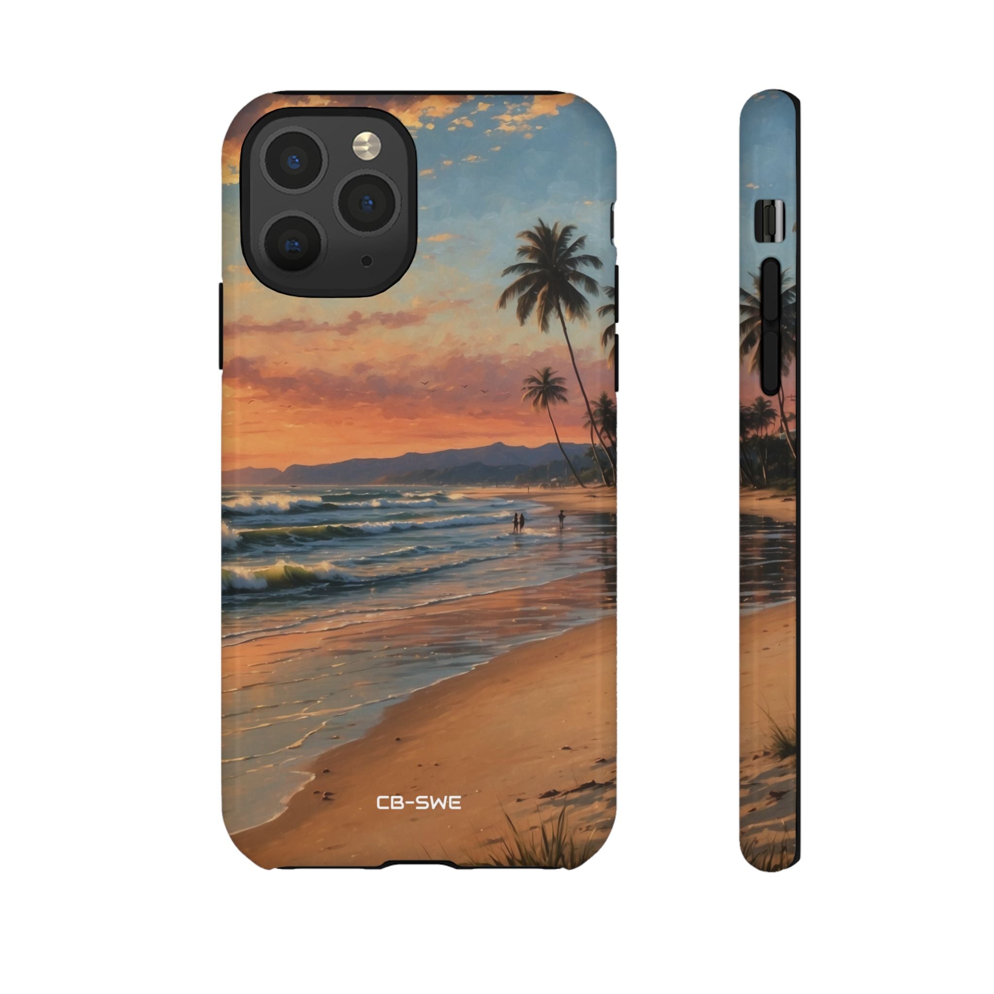 Golden Waves Embrace - iPhone Case
