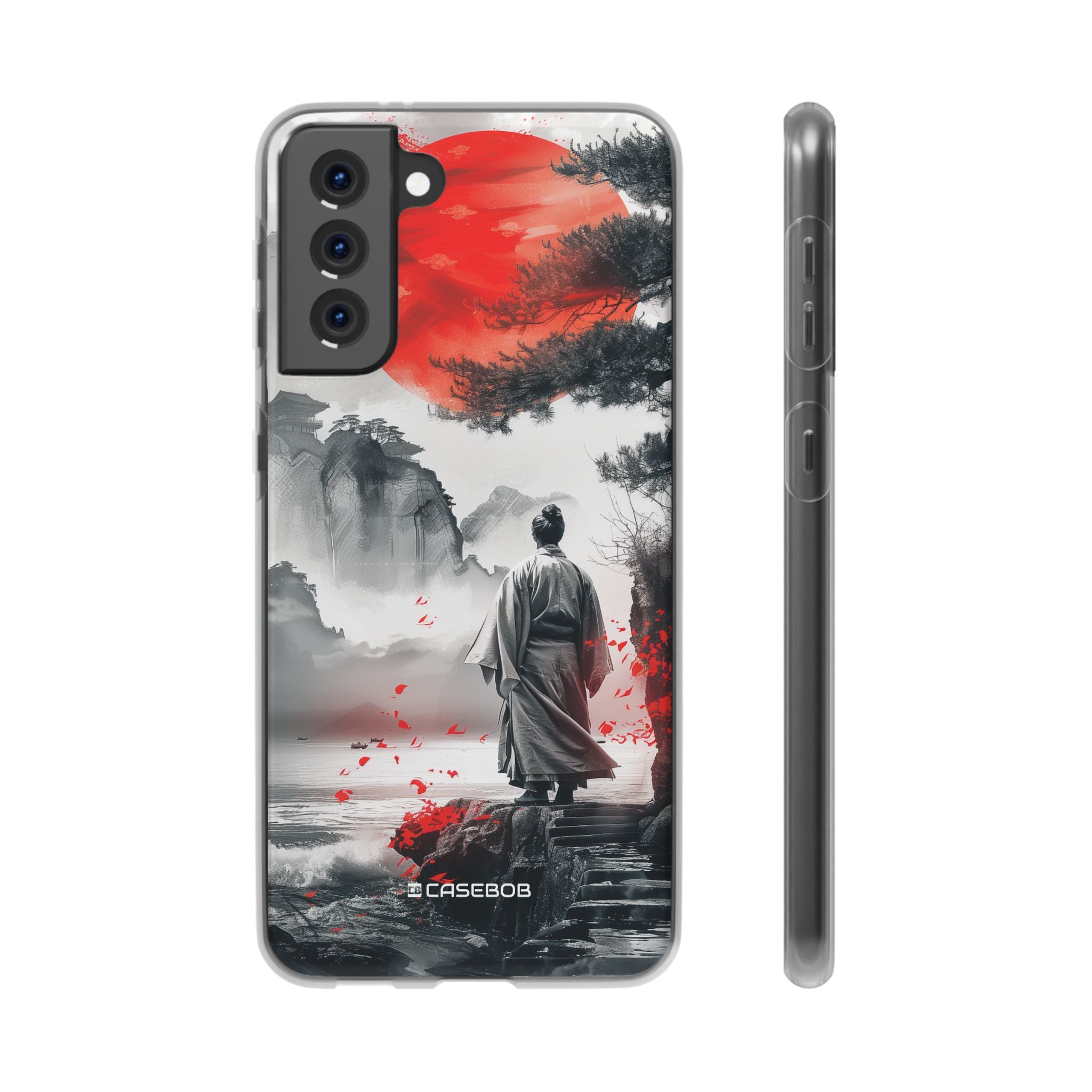 Serene Samurai Sunrise | Flexible Phone Case for Samsung Galaxy