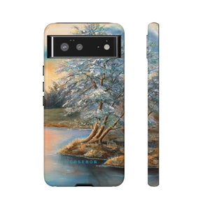 Winterday lake - Protective Phone Case