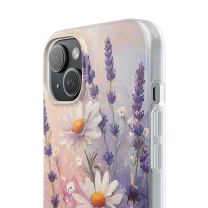 Daisy Lavender Bloom iPhone 15 Plus Case - Soft