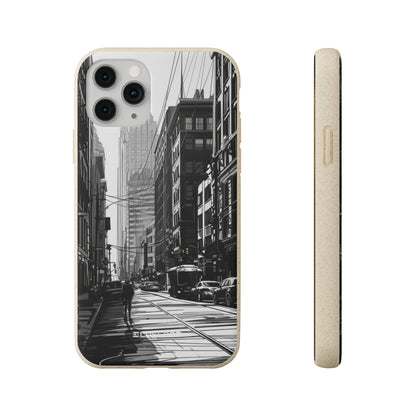 Noir Urban Serenity | Biodegradable Phone Case