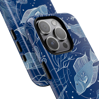 Blue Coral Garden iPhone 15 - Tough+