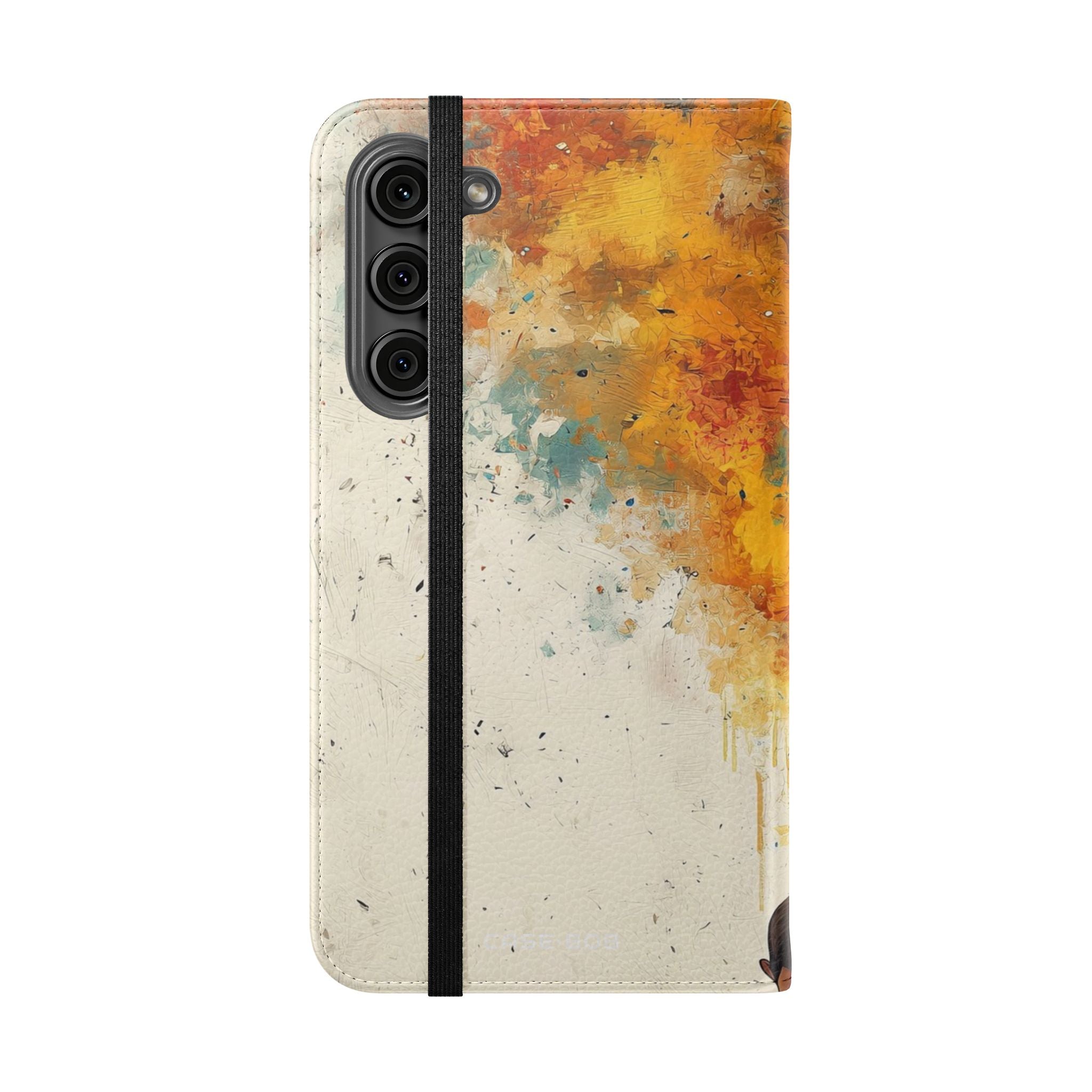 Meditaatio-Hiili - Samsung S23+ -lompakkokotelo