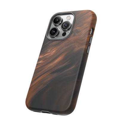 Brown Mist Ink Art iPhone Case (Protective) Phone Case