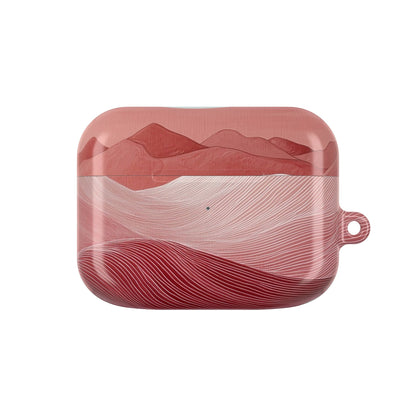 White Orb Dunes - AirPods Case