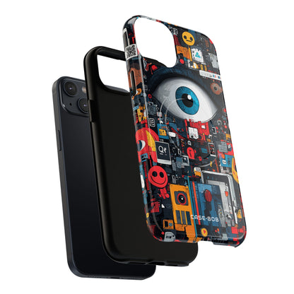Digital Eye Blue iPhone 14 Plus Case - Tough+