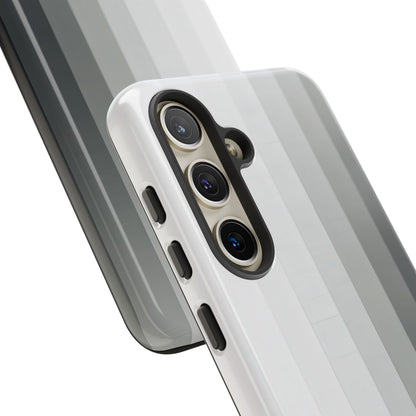 Silver Gradient Stripes Samsung S24 - Tough