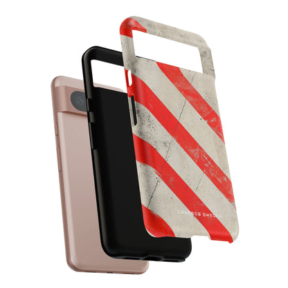 Striker Crimson Stripes Google Pixel 8 - Tough Phone Case