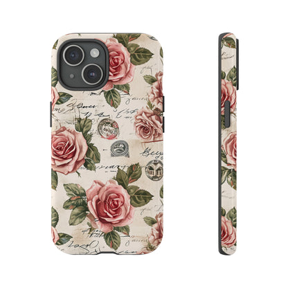 Roses & Love Letters - Protective Phone Case