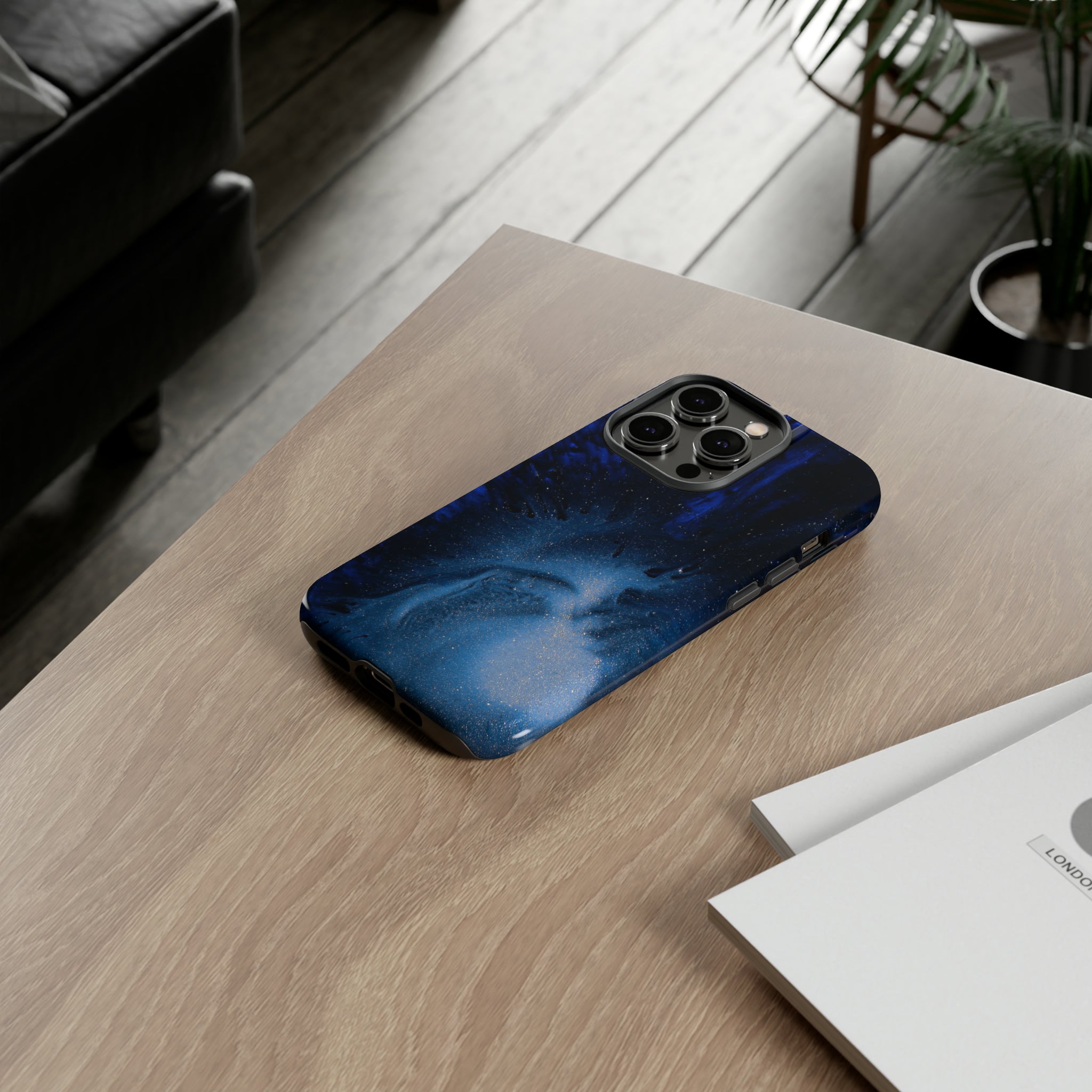 Winter Blue Ink Art - Protective Phone Case