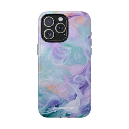 Purple Peach Whirl - Tough + MagSafe® iPhone 15 Phone Case