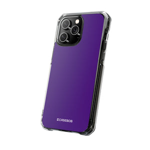 Indigo Color | Phone Case for iPhone (Clear Impact Case - Magnetic)