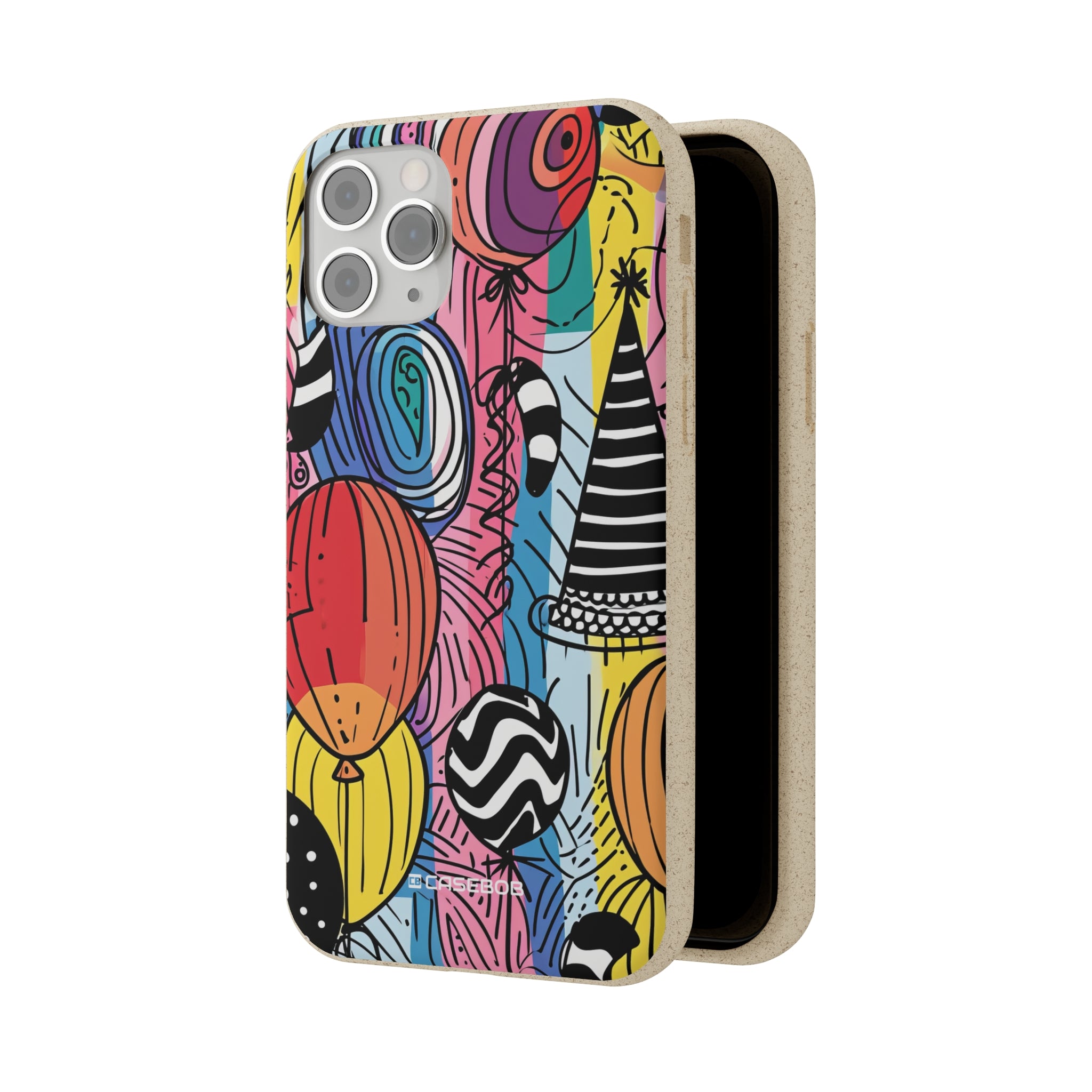 Vibrant Party Whimsy | Biodegradable Phone Case