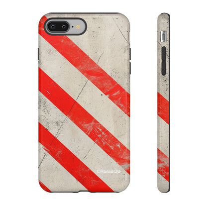 Crimson Line Minimalism - Protective Phone Case