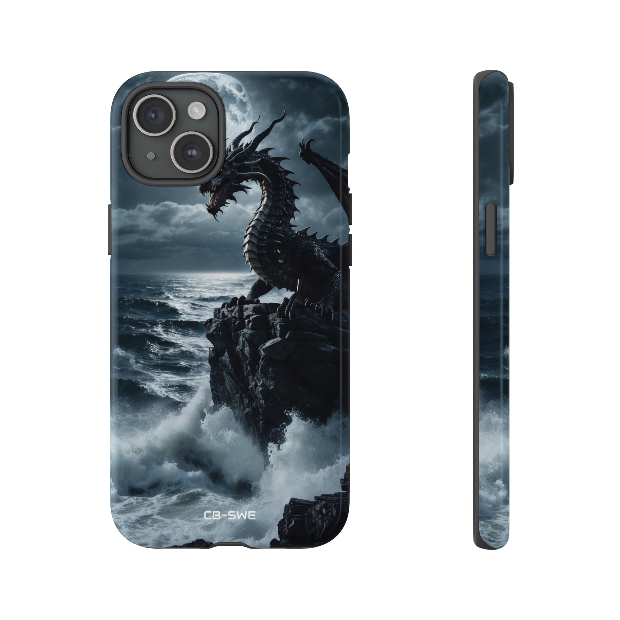 Dragon Roars Against Sea - iPhone Case