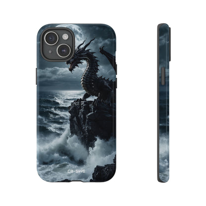 Dragon Roars Against Sea - iPhone Case