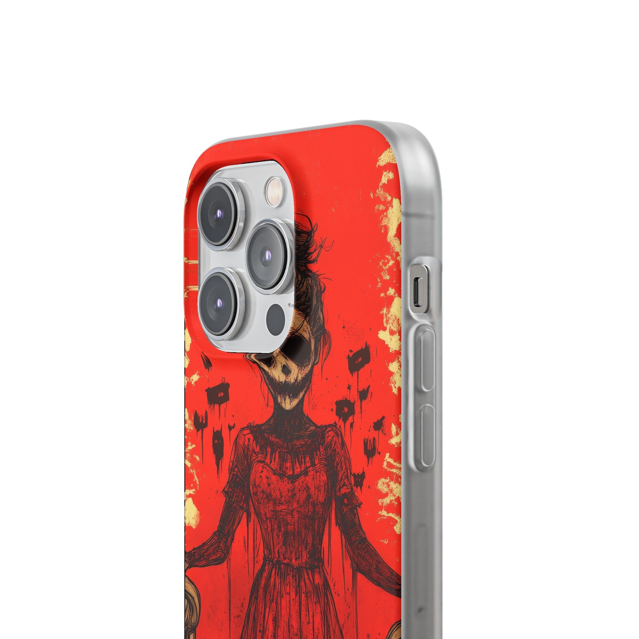 Haunting Scarlet Descent iPhone 14 - Flexi Phone Case