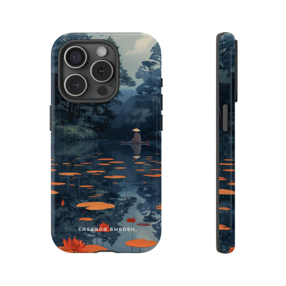 Tranquil Lotus Reflections iPhone 15 - Tough Phone Case