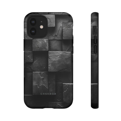 Black Geometric Elegance - Protective Phone Case