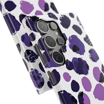 Purple Inkblots Samsung S24 - Slim Phone Case