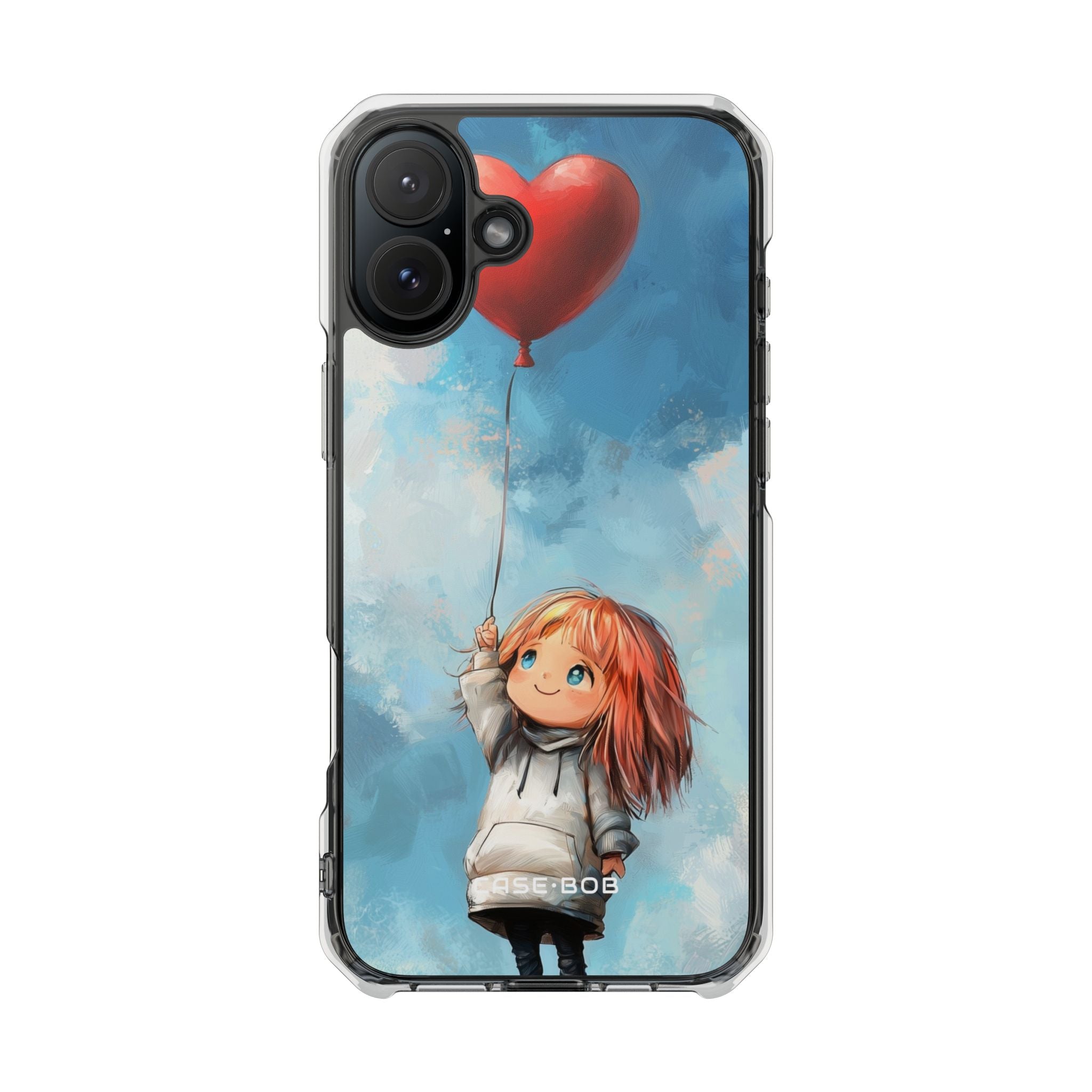 Heart Balloon Whimsy iPhone 16 Plus Case - Impact