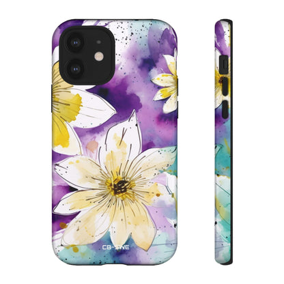 Vibrant Watercolor Flowers - iPhone Case