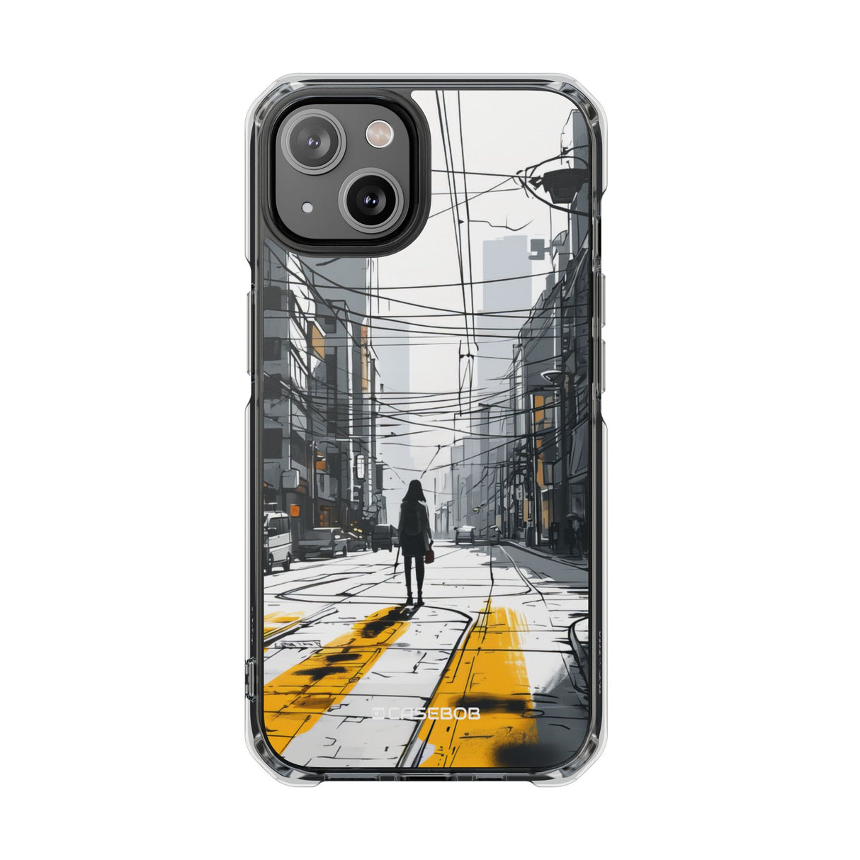 Urban Solitude - Phone Case for iPhone (Clear Impact - Magnetic)