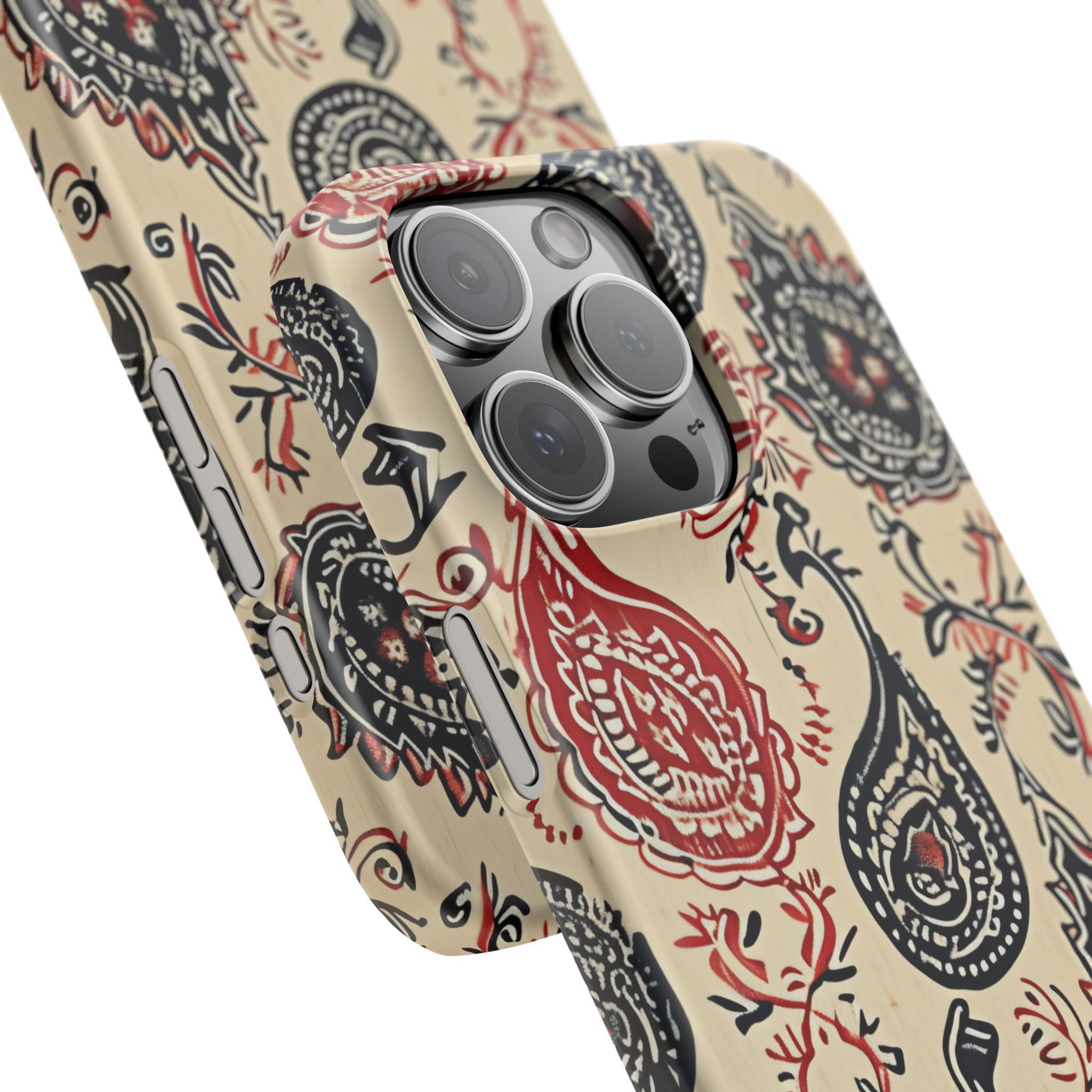 Vintage Paisley Elegance iPhone 16 - Slim Phone Case