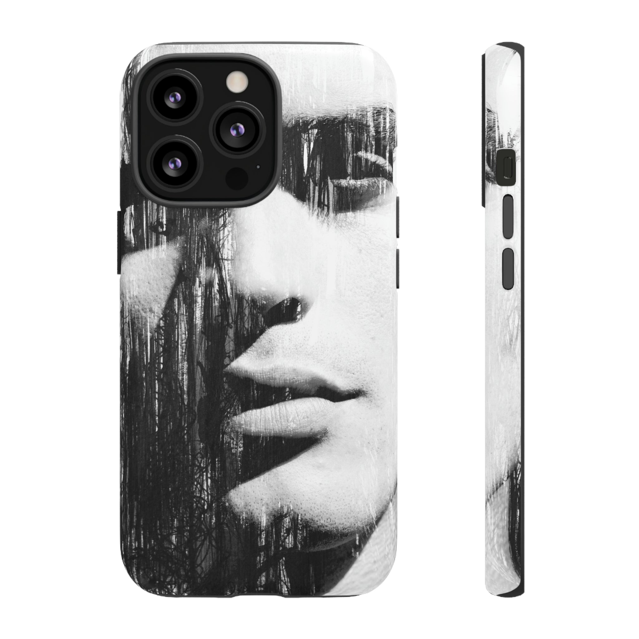 Black & White Pop Art - Protective Phone Case