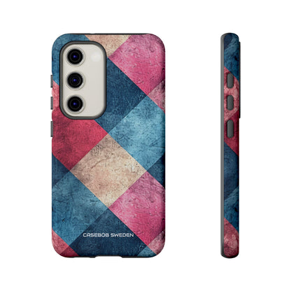 Bold Geometric Squares - Tough Samsung S23 Phone Case