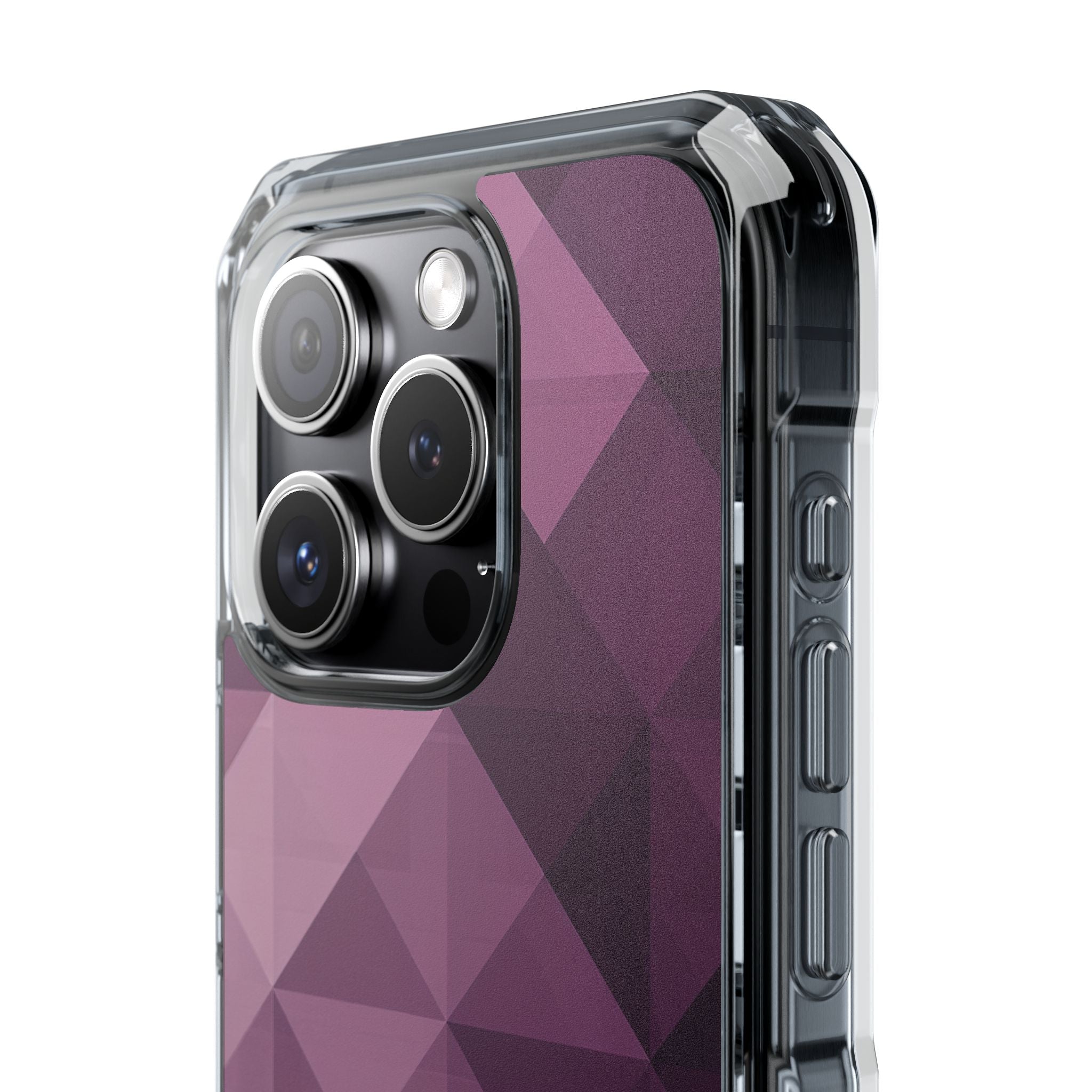 Gradient Purple Mosaic iPhone 15 - Clear Impact Phone Case