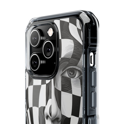 Checkered Face iPhone 14 Pro Case - Impact