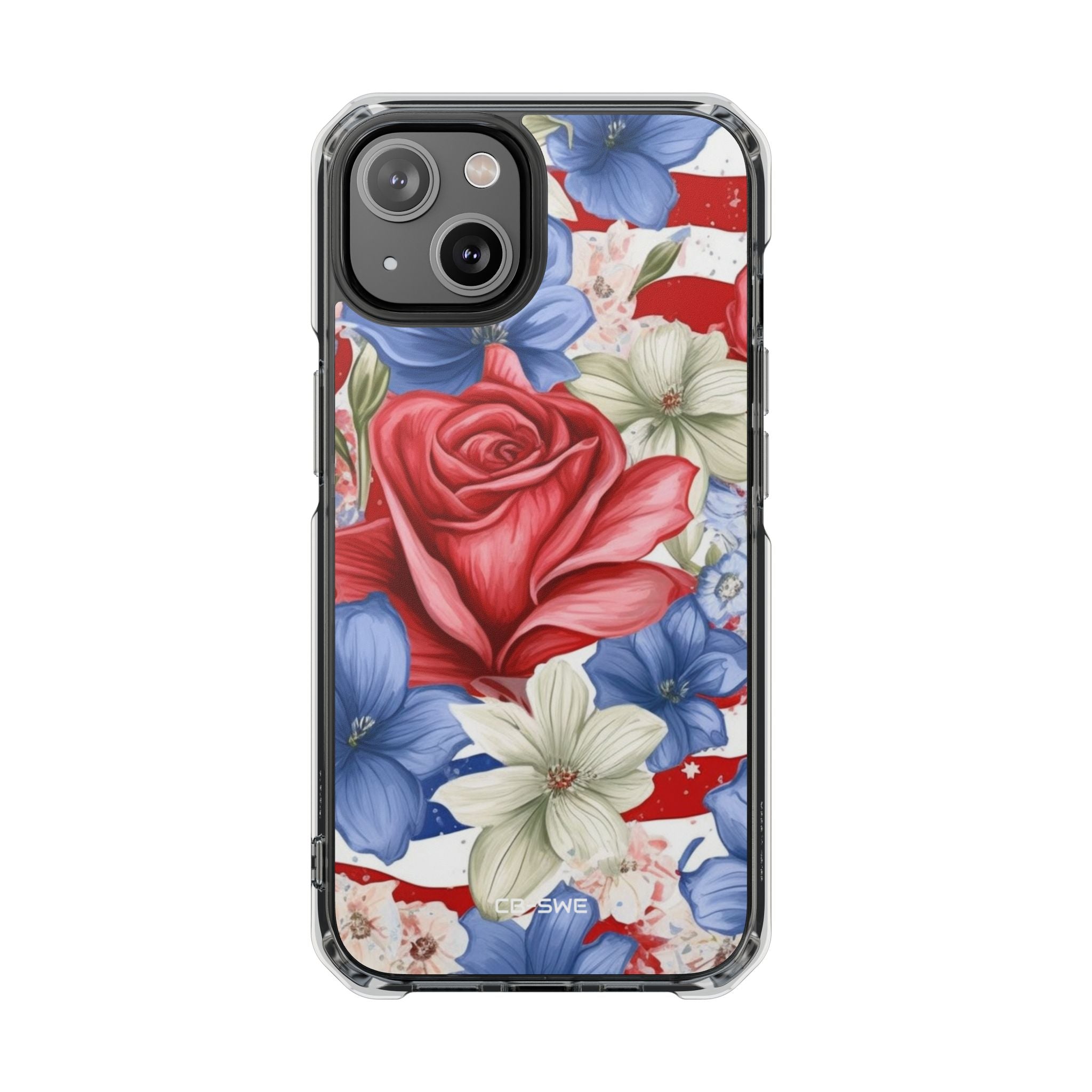Roses Embrace Stripes iPhone Case - Impact