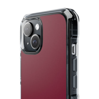 Claret Red - Clear Impact Case for iPhone