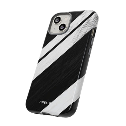 Distressed Stripe Motion iPhone 14 Case - Tough