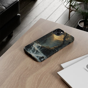 Moonlit Waterfall Silence - Protective Phone Case