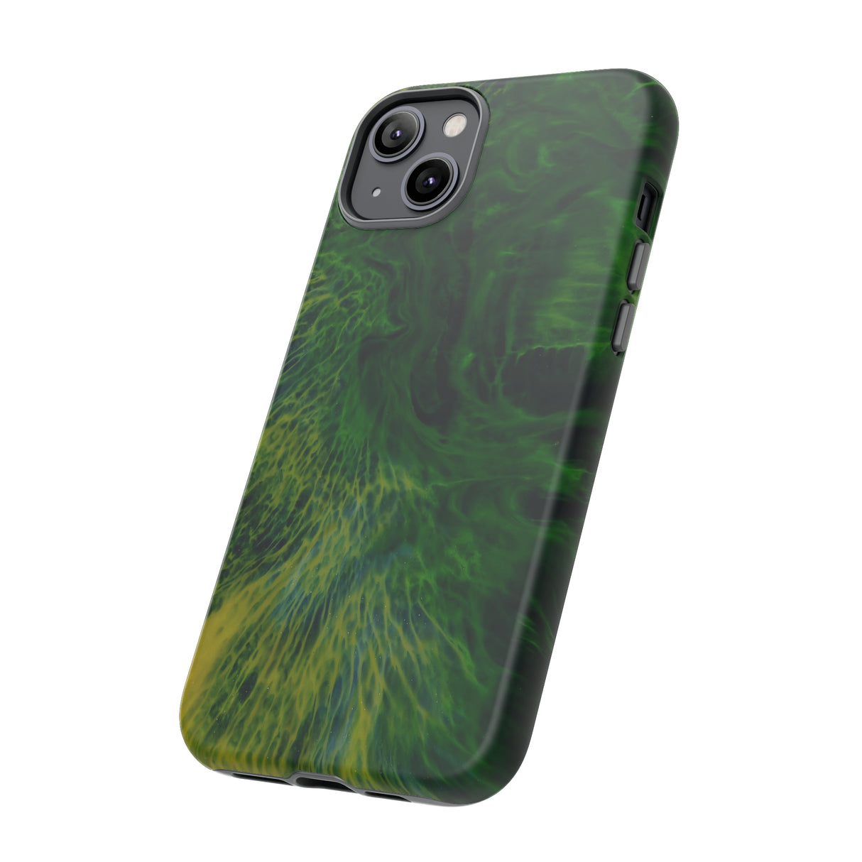 Dark Green Ink Art - Protective Phone Case