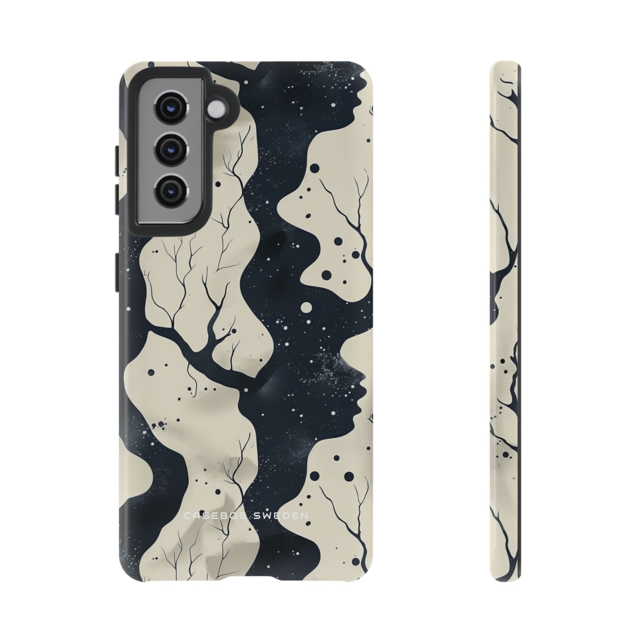 Organic Fluid Silhouettes with Cosmic Depth  Samsung S21 - Tough Phone Case