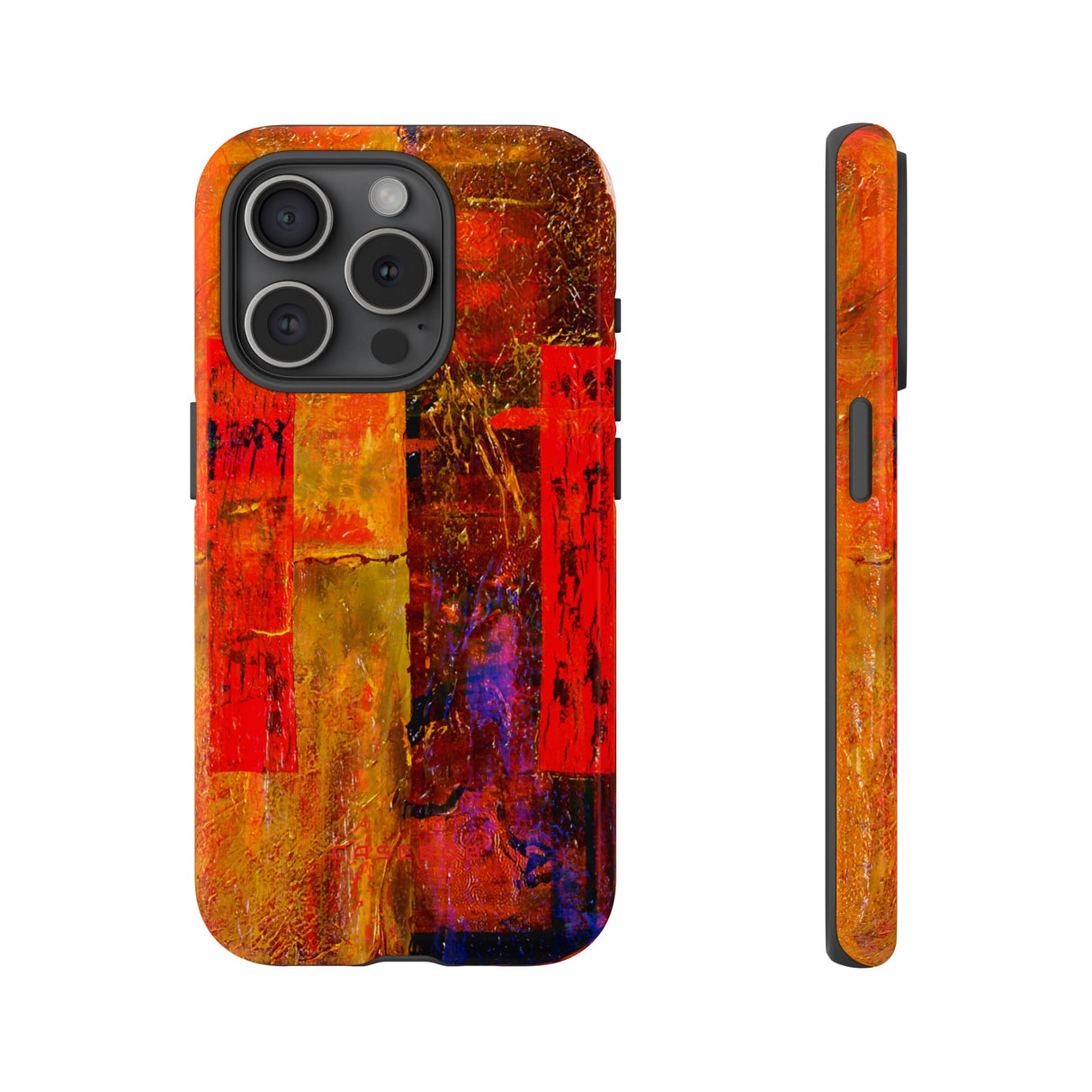 Red Oil Painting - Protective Phone Case