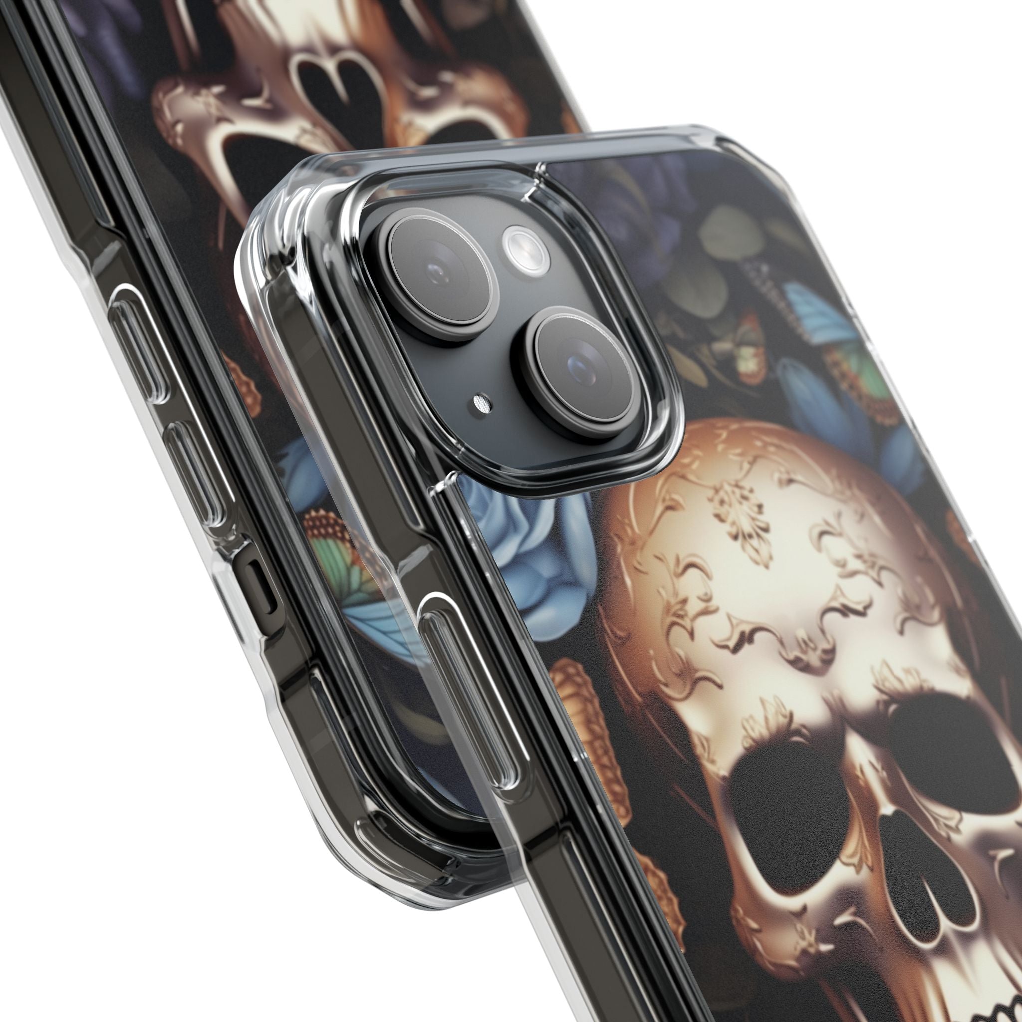 Skull Among Blossoms iPhone Case - Impact