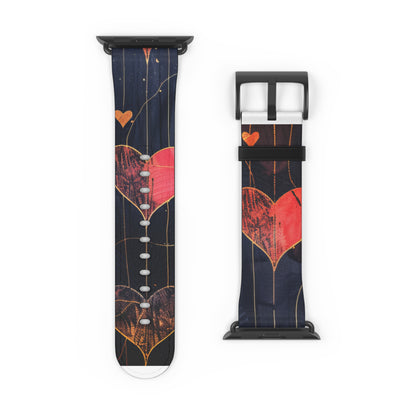 Rauhassa sydänruudukko - Kellonranneke