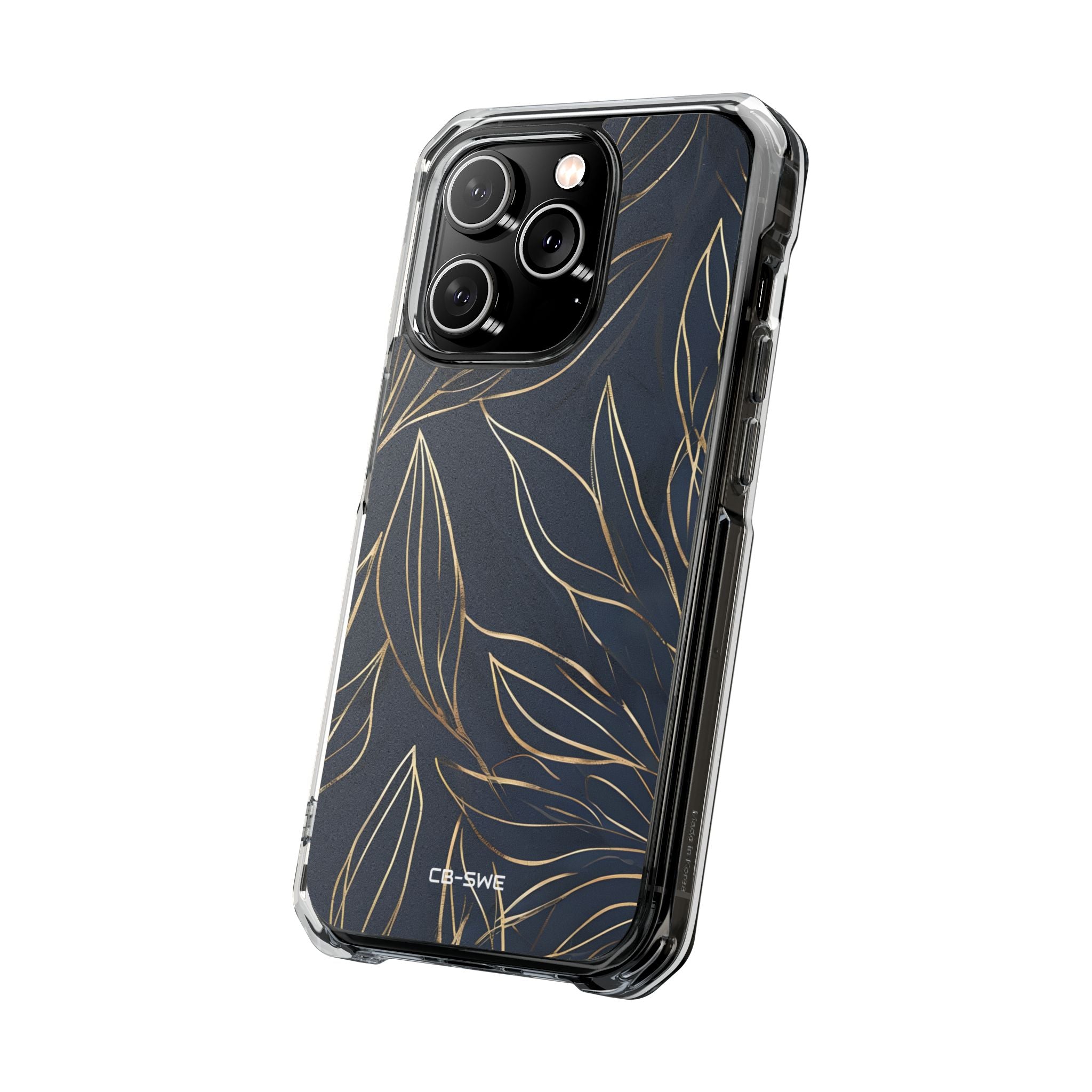 Modern Gold Leaves iPhone Case - Impact