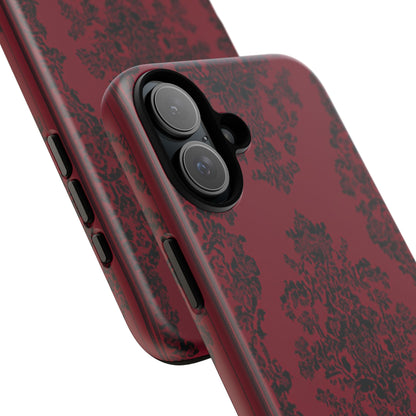 Gothic Crimson Elegance iPhone 16 - Tough Phone Case