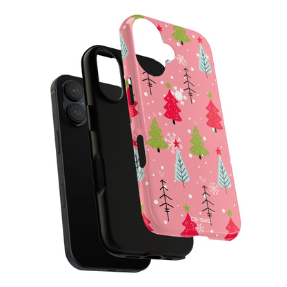 Festive Trees Dance - iPhone Case